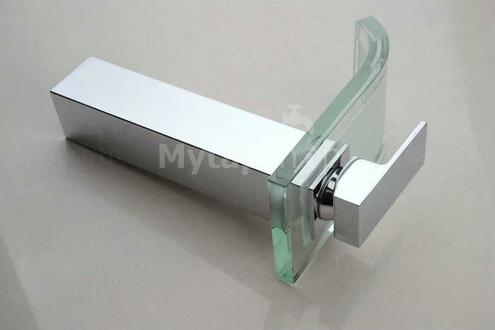 Single Handle Chrome Waterfall Bathroom Sink Tap T0822H