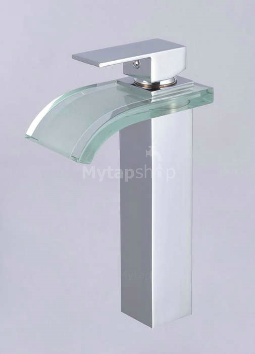 Single Handle Chrome Waterfall Bathroom Sink Tap T0822H