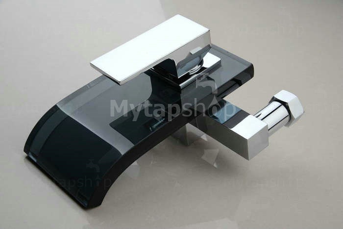 Contemporary Tub Tap with Glass Spout (Wall Mount) T0822WB