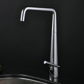 Stainless Steel Contemporary Adjustable Kitchen Tap Chrome Finish T1709