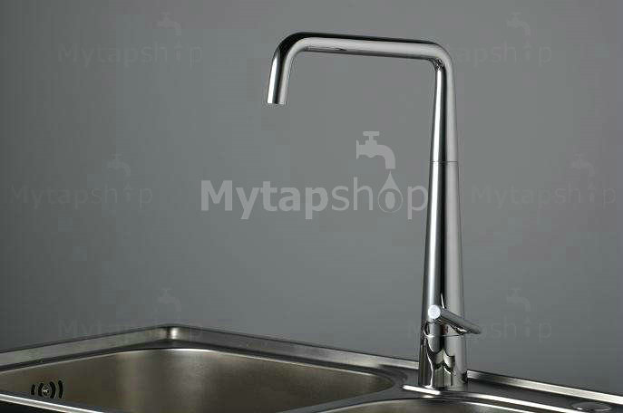 Stainless Steel Contemporary Adjustable Kitchen Tap Chrome Finish T1709