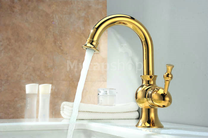 Centerset Antique Ti-PVD Finish Kitchen Tap Bathroom tap T1811G - Click Image to Close