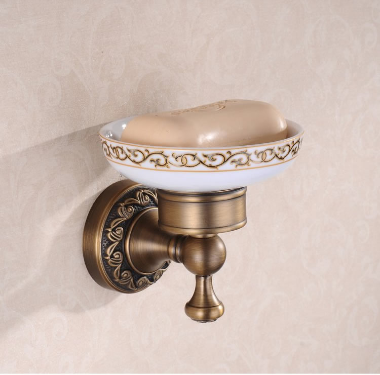 Wall Mount Antique Brass Soap Dish Holder TAB6109 - Click Image to Close
