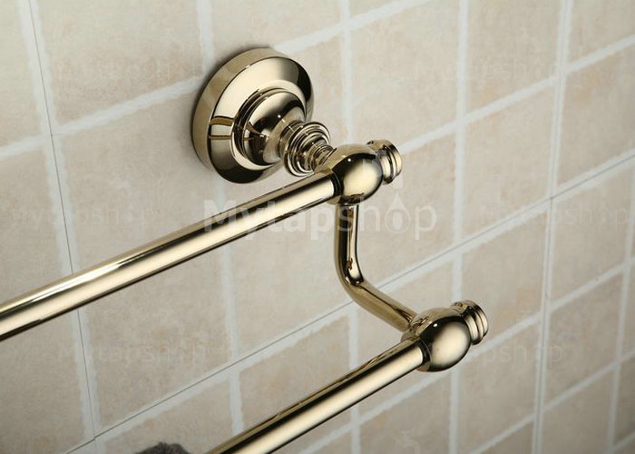 Antique Brass Ti-PVD Wall-mounted Double Towel Bar TGB1003