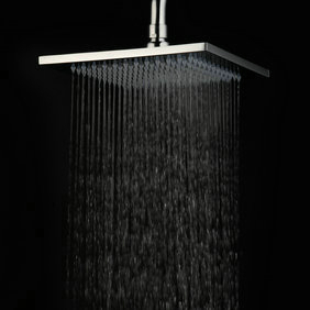 Contemporary 8 Inch Chromed Stainless Steel Rainfall Shower Head HB08 - Click Image to Close