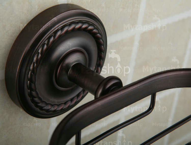 Oil Rubbed Bronze Brass Wall-mounted Soap Basket ORB1001 - Click Image to Close