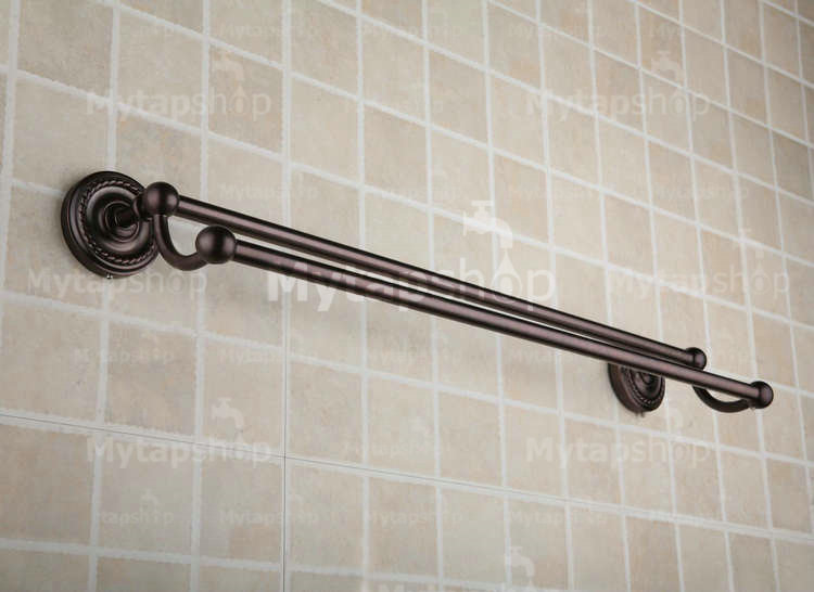 Oil Rubbed Bronze 25 Inch Double Towel Bar ORB1007