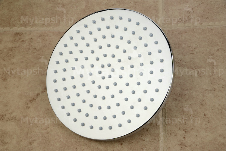 Contemporary 8 inch Stainless Steel Color Changing LED Light Shower Head RB08F - Click Image to Close