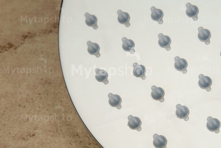 Contemporary 8 inch Stainless Steel Color Changing LED Light Shower Head RB08F