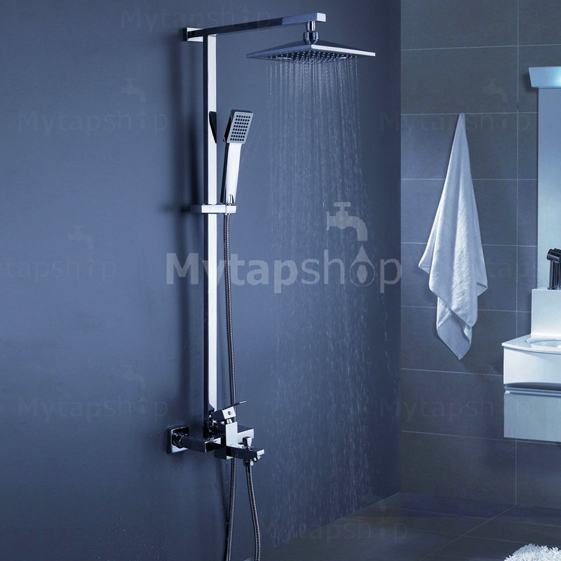 Contemporary 8 inch Shower Head + Hand Shower Tub Shower Tap - SC006