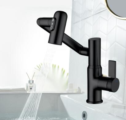 Temperature Bathroom taps,2 Sprays,No Electrical Temperature Display Single Handle Bathroom taps,Bathroom Sink Taps T0090