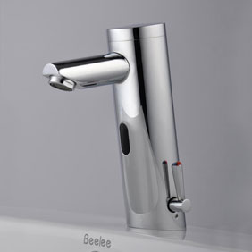Contemporary Sensor Tap Automatic Touchless Bathroom Sink Tap Mixer - T0106A - Click Image to Close