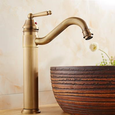 Classic Antique Bronze Finish Bathroom Sink Tap T0404H - Click Image to Close