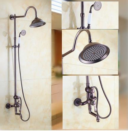 Traditional Wall Mount Waterfall Rain + Handheld Shower Tap - T1808S