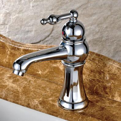 New Designed Bright Sliver Finish Brass Bathroom Sink Tap TA1078