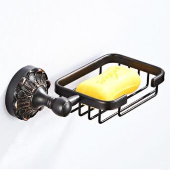 Antique Black Brass Wall Mounted Bathroom Accessory Soap Holder TAB048 - Click Image to Close