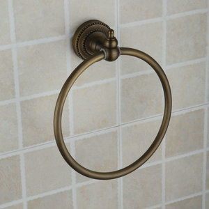 Antique Brass Wall-mounted Towel Ring TAB2007 - Click Image to Close