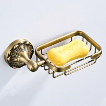Antique Brass Wall Mounted Bathroom Accessory Soap Holder TAC048 - Click Image to Close