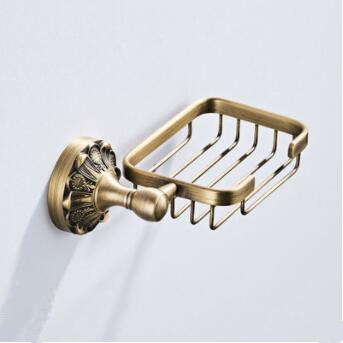 Antique Brass Wall Mounted Bathroom Accessory Soap Holder TAC048 - Click Image to Close