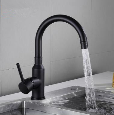 Antique Black Brass Rotatable Kitchen Basin Tap Mixer Sink Tap TB0112 - Click Image to Close