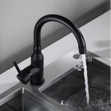 Antique Black Brass Rotatable Kitchen Basin Tap Mixer Sink Tap TB0112 - Click Image to Close