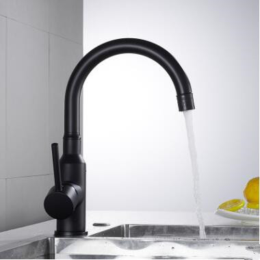 Antique Black Brass Rotatable Kitchen Basin Tap Mixer Sink Tap TB0112 - Click Image to Close