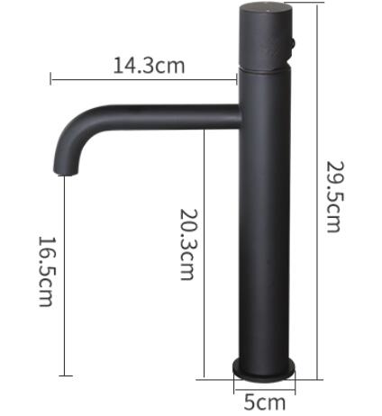 Black Blackening Brass Art Designed Mixer Bathroom Sink Tap TB0169H - Click Image to Close