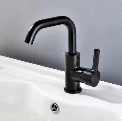 Antique Basin Tap Black Bronze Brass Rotatable Mixer Bathroom Sink Tap TB0188 - Click Image to Close