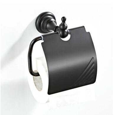 Bathroom Accessory Antique Brass Black Bronze Toilet Roll Holder TB046 - Click Image to Close