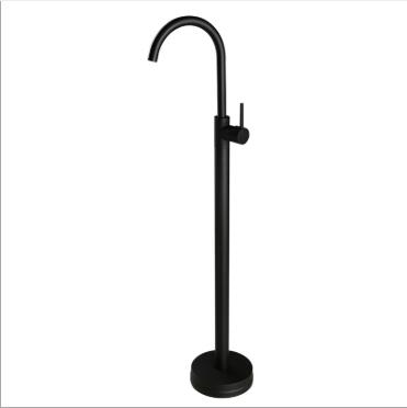 Antique Black Brass Simple Style Free Standing Bathroom Tub Tap Bathtub Tap TB0993S - Click Image to Close