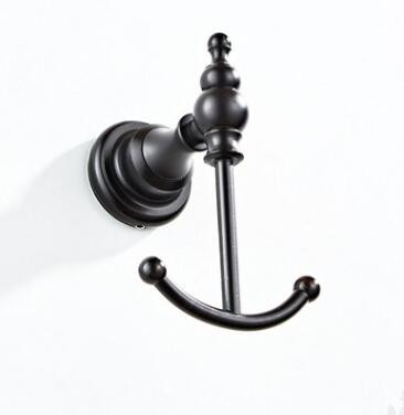 Antique Black Bronze Brass Bathroom Accessory Robe Hook TCB0335