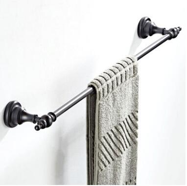 Antique Black Bronze Bathroom Accessory Single Towel Bar TCB060