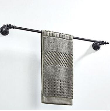 Antique Black Bronze Bathroom Accessory Single Towel Bar TCB060 - Click Image to Close