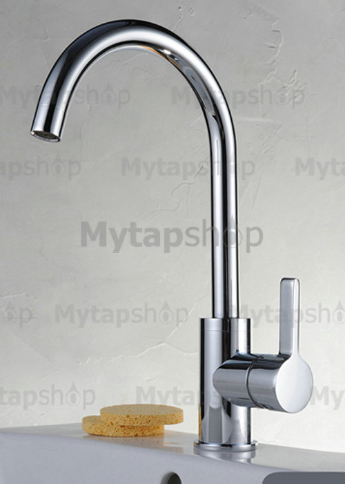 Chrome Finish Solid Brass Kitchen Tap T0717 - Click Image to Close