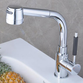 Chrome Single Handle Centerset Kitchen Tap T18008