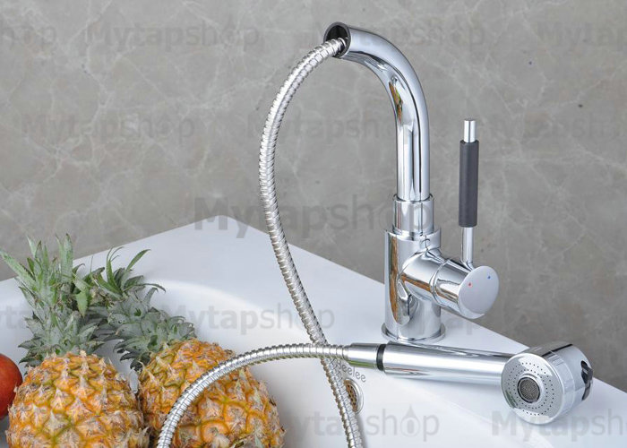 Chrome Single Handle Centerset Kitchen Tap T18008 - Click Image to Close