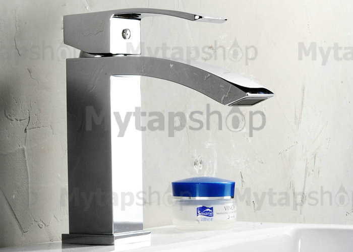Elegant Solid Brass Bathroom Sink Tap Chrome Finish T0520 - Click Image to Close