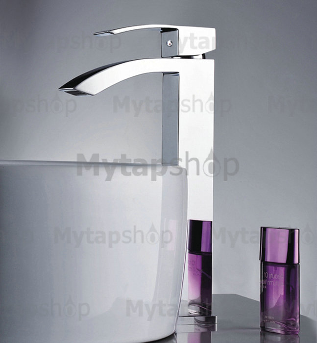 Elegant Solid Brass Bathroom Sink Tap Chrome Finish Tall T0520H - Click Image to Close