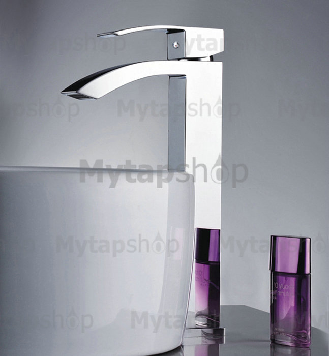 Elegant Solid Brass Bathroom Sink Tap Chrome Finish Tall T0520H