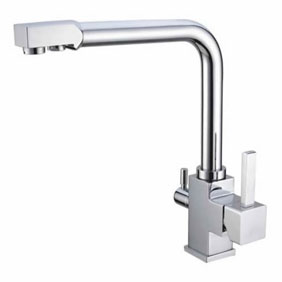 Hot And Cold Water And RO filter Brass Kitchen Sink Tap T3303 - Click Image to Close