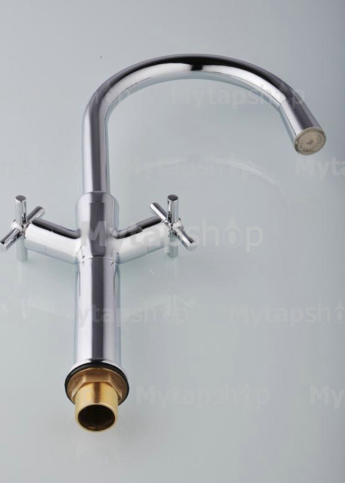 LED Centerset Contemporary Chrome Kitchen Tap Tall T1894F - Click Image to Close