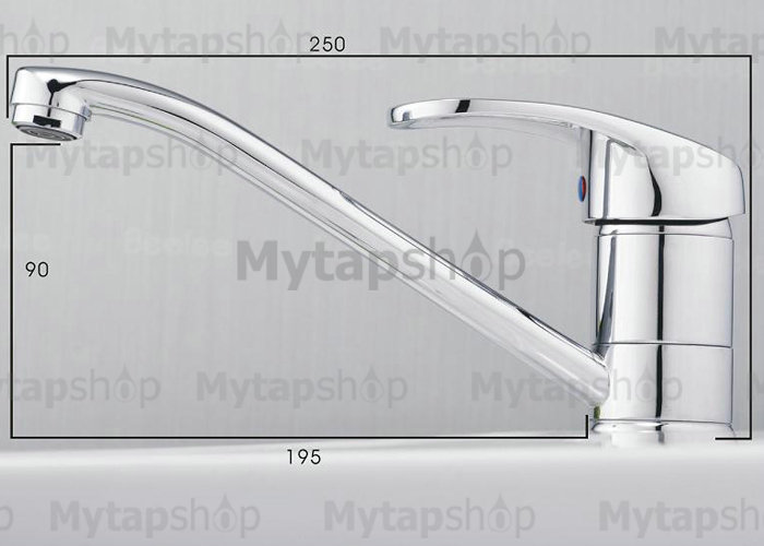 Single Handle Chrome Centerset Kitchen Tap T18002