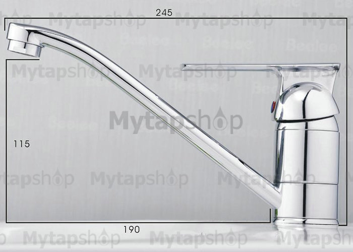 Single Handle Chrome Centerset Kitchen Tap T18003