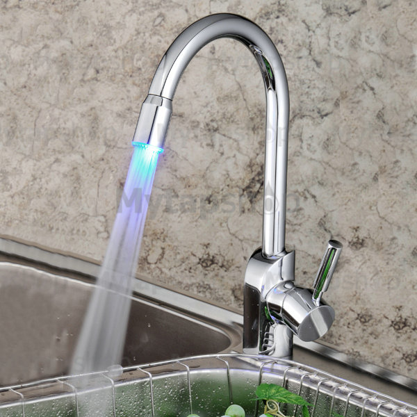 Water Power LED Kitchen Sink Tap T1772F